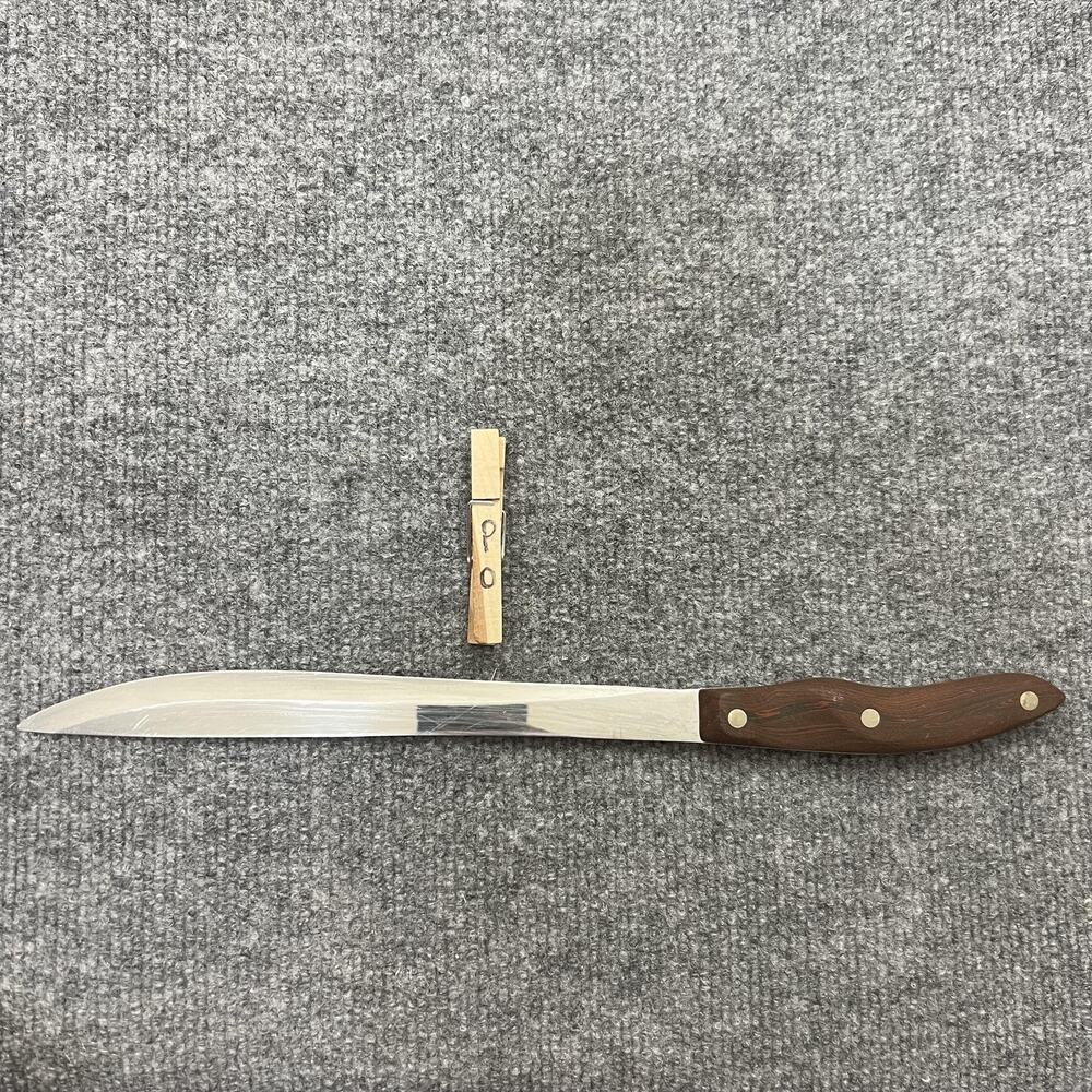 Cutco 23 Slicing Knife Wood Handle USA Made 14" Carving Chef Collectible - Picture 7 of 7